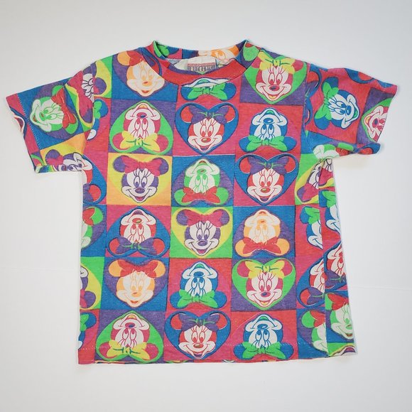 Vintage Other - Vintage 80's Disney Mickey Mouse Single Stitch Tee Crazy Graphic Minnie Mouse 4T